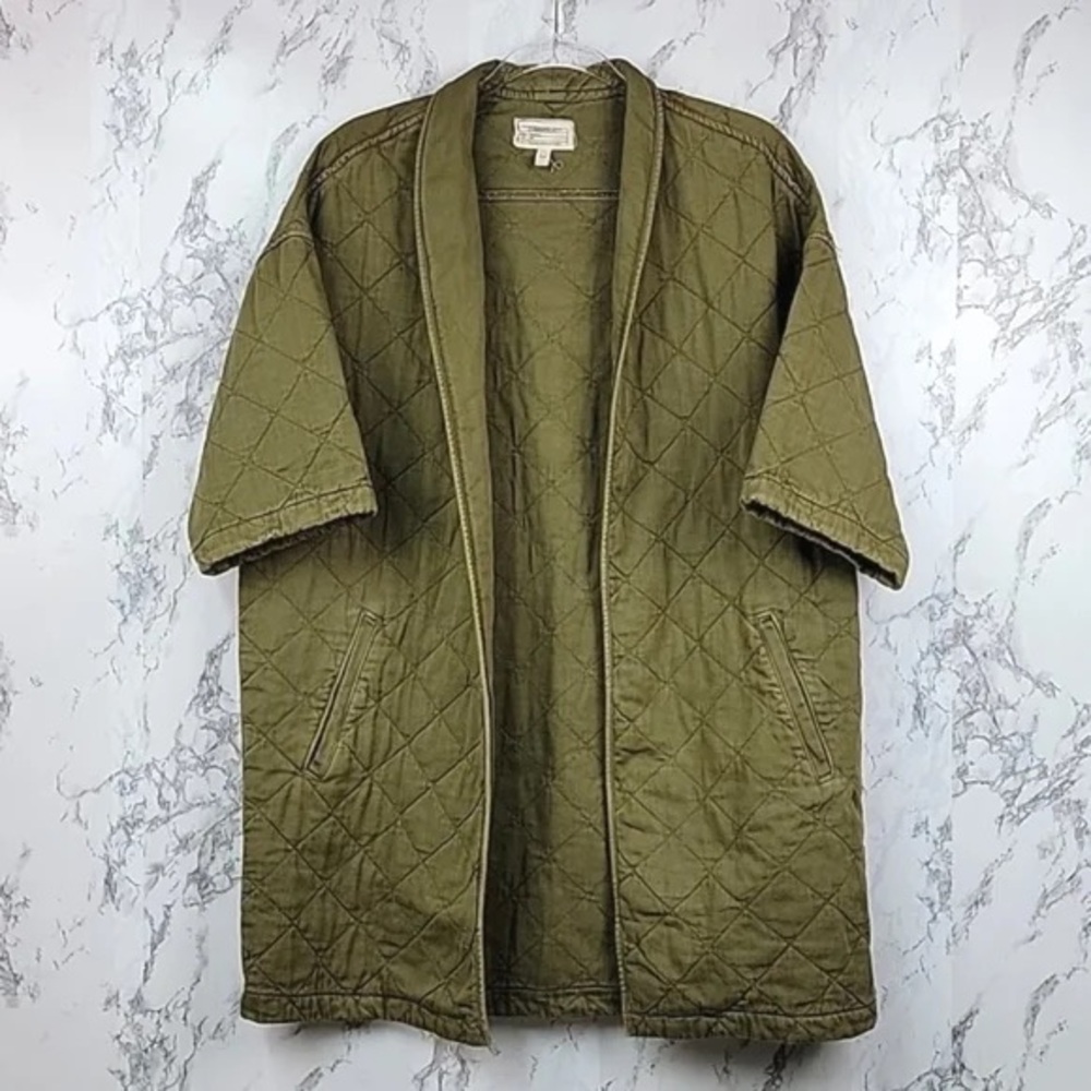 Current/Elliott Olive Quilted Jacket